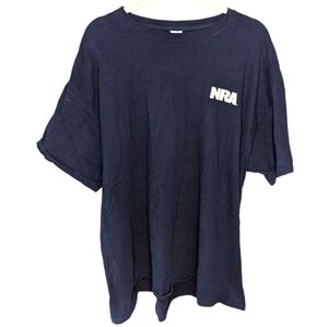 Gildan 2X Mens NRA national Rifle Association American Flag Bullet shirt 2XL